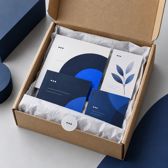 Printed packaging inserts and box cards for business orders